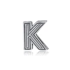 Серебро 925 пробы CKK, ювелирные изделия с буквой K, подвеска с зажимом, подходят для оригинальных бусин из стерлингового серебра