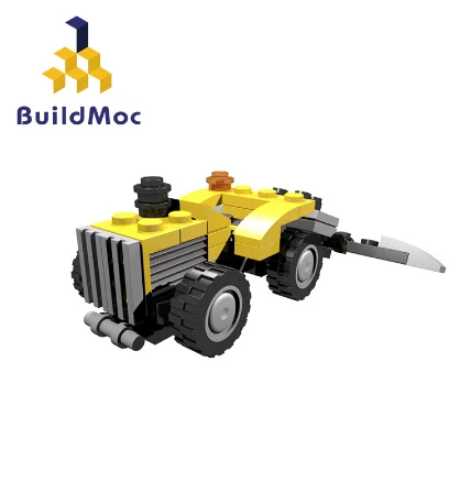 BuildMoc городской лесной трактор фигурка ходячий грузовик строительные блоки