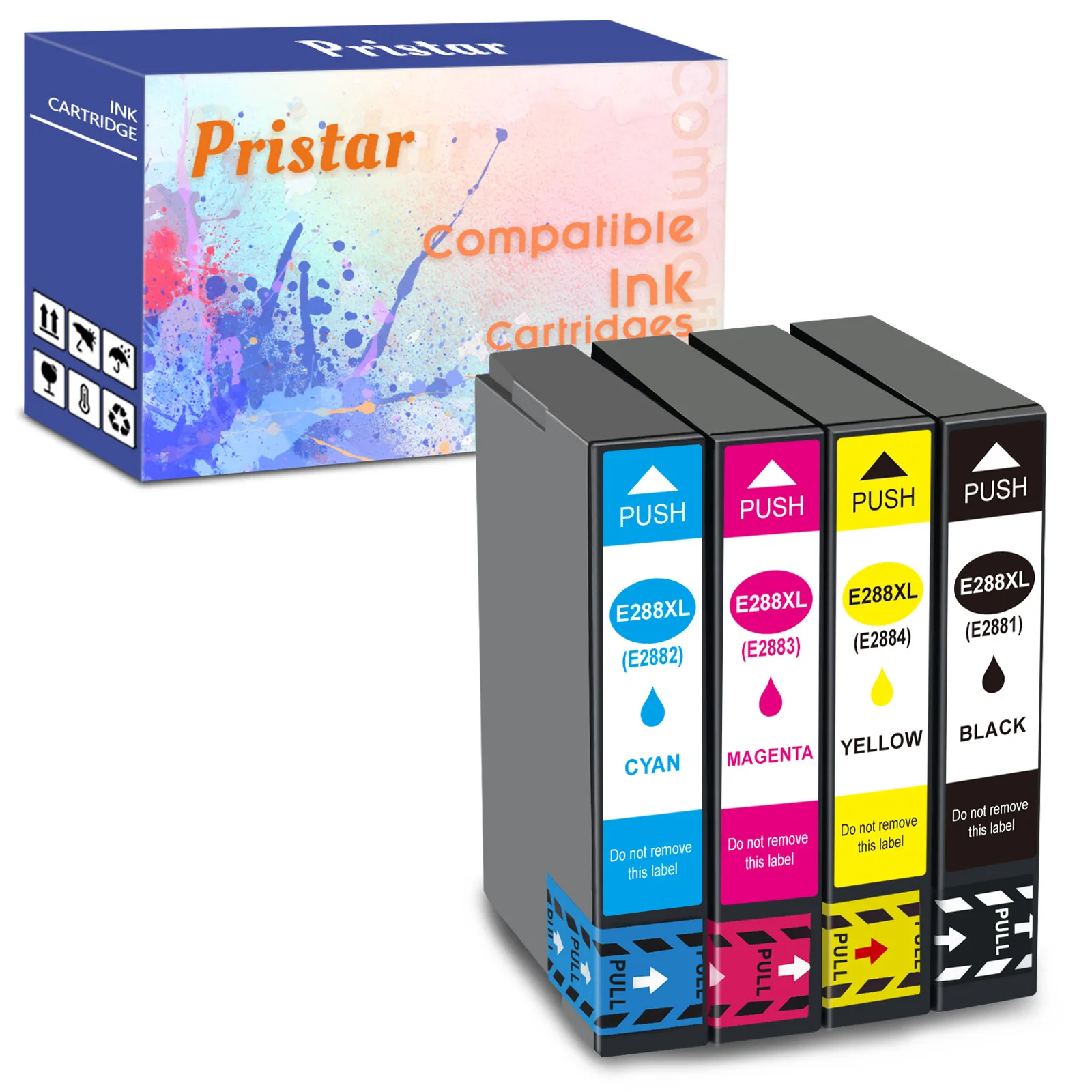 

4PCS Compatible for Epson 288XL T288XL ink cartridge Replace for Epson Expression XP-330 XP-340 XP-430 XP-440 XP-434 Printer