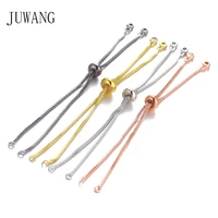 juwang 2022 new copper plush out adjust bracelet chains diy handmade jewelry findings accessories for bracelets making