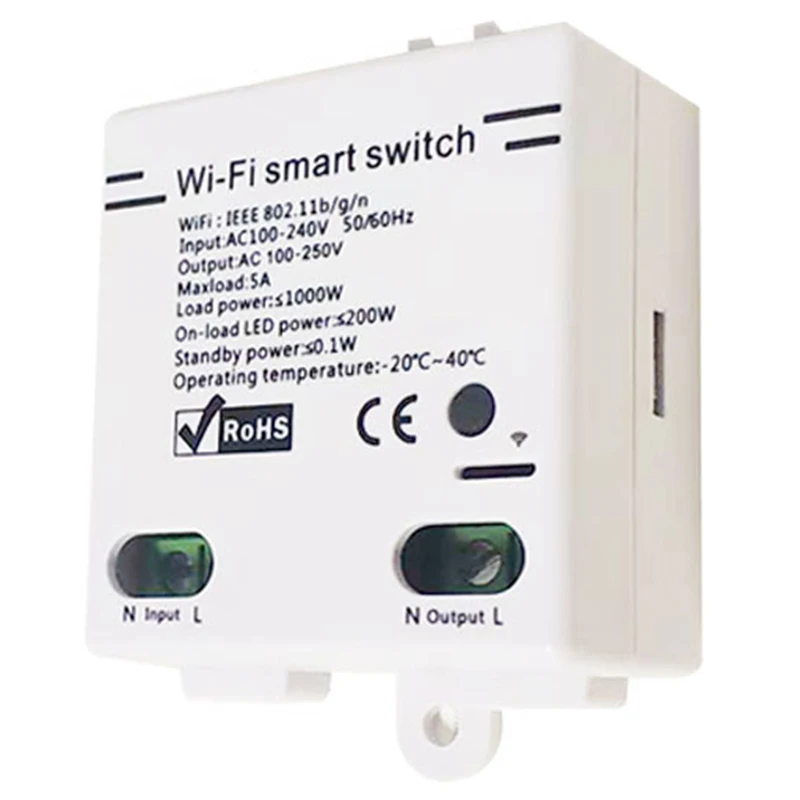 

Ewelink WIFI Smart Switch Wireless Remote Control 100-250V Wifi Smart Home Modified Accessories Modified Switch 2Pcs