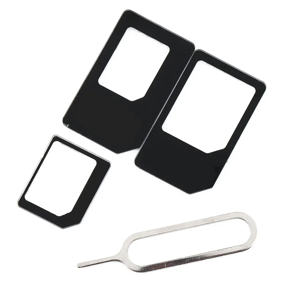 4 в 1 набор адаптеров для sim-карт iPhone 4/5 iPad HTC One X Sumsung Galaxy S3 Оптовая Продажа |