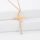Ожерелье из нержавеющей стали с именем Креста, 2021