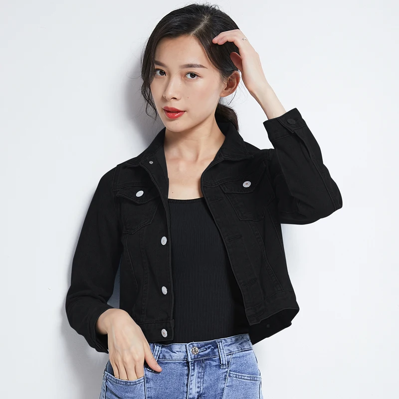 

Jeans Jacket Coats for Women 20211Autumn Candy Color Casual Short Denim Jacket Chaqueta Mujer Casaco Jaqueta Feminina