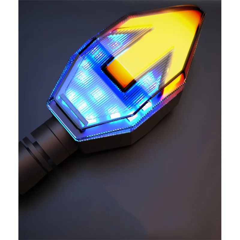 colorful motion arrows blinker light moto turn signals for harley softail sportster prince cruise indicator motorcycle flashing |