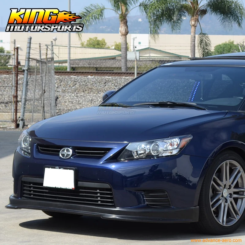 Походит для 11 13 Scion tC RS style черный передний бампер разветвитель губ уретан ПУ