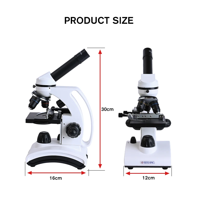 Монокулярный Биологический микроскоп HD 1600 крат + электронный окуляр 1 3 Мп