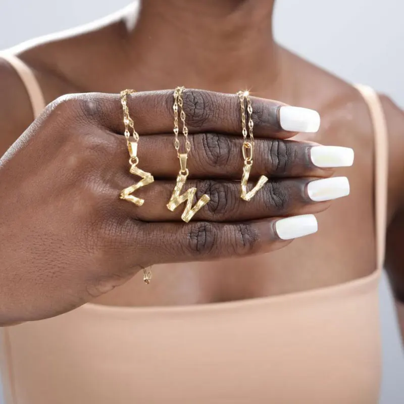 A-Z колье с подвеской в виде буквы для женщин Jewlry Рождественский подарок губ форме