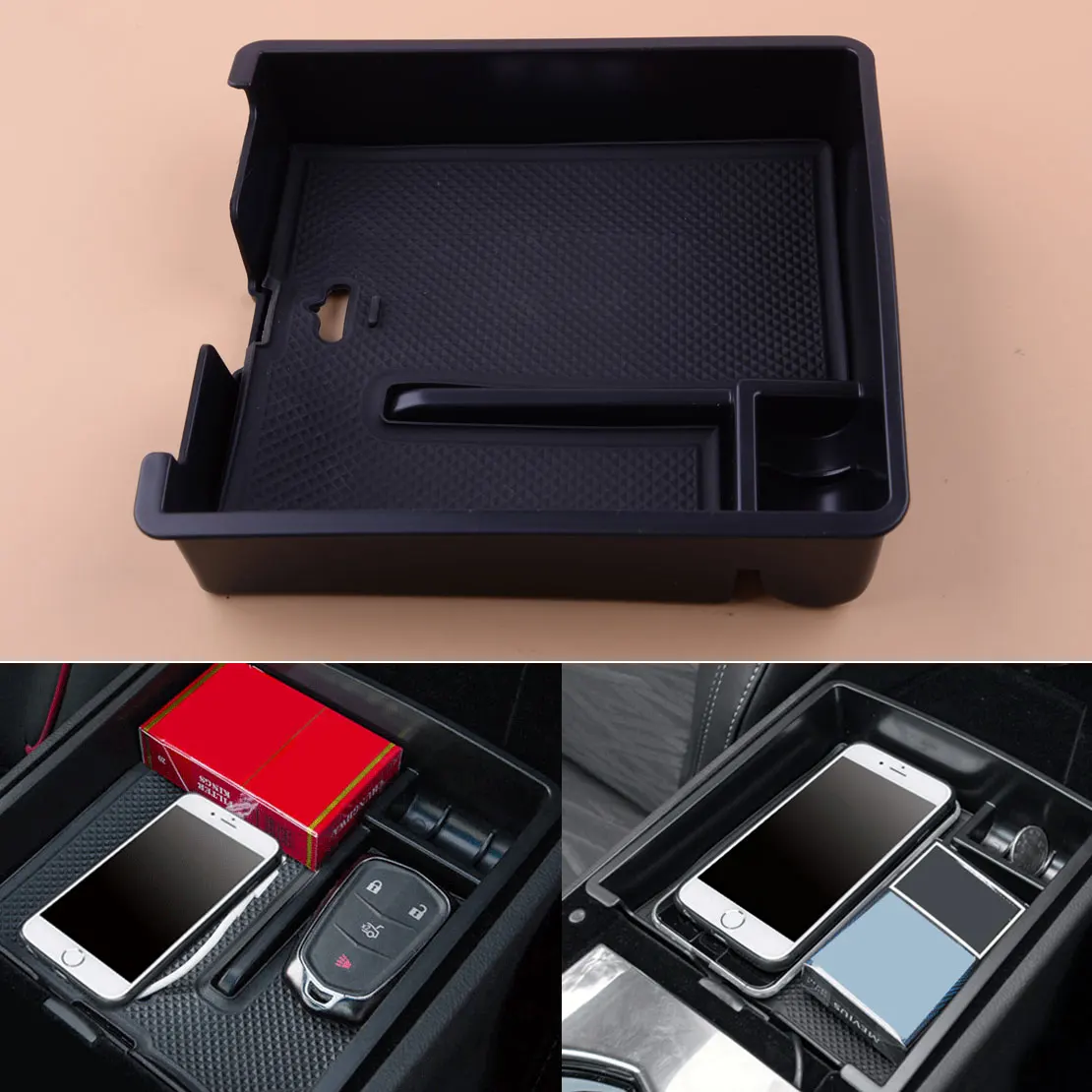 

ABS Центральная консоль подлокотник коробка лоток для хранения Органайзер подходит для Cadillac ATS 2014-2017