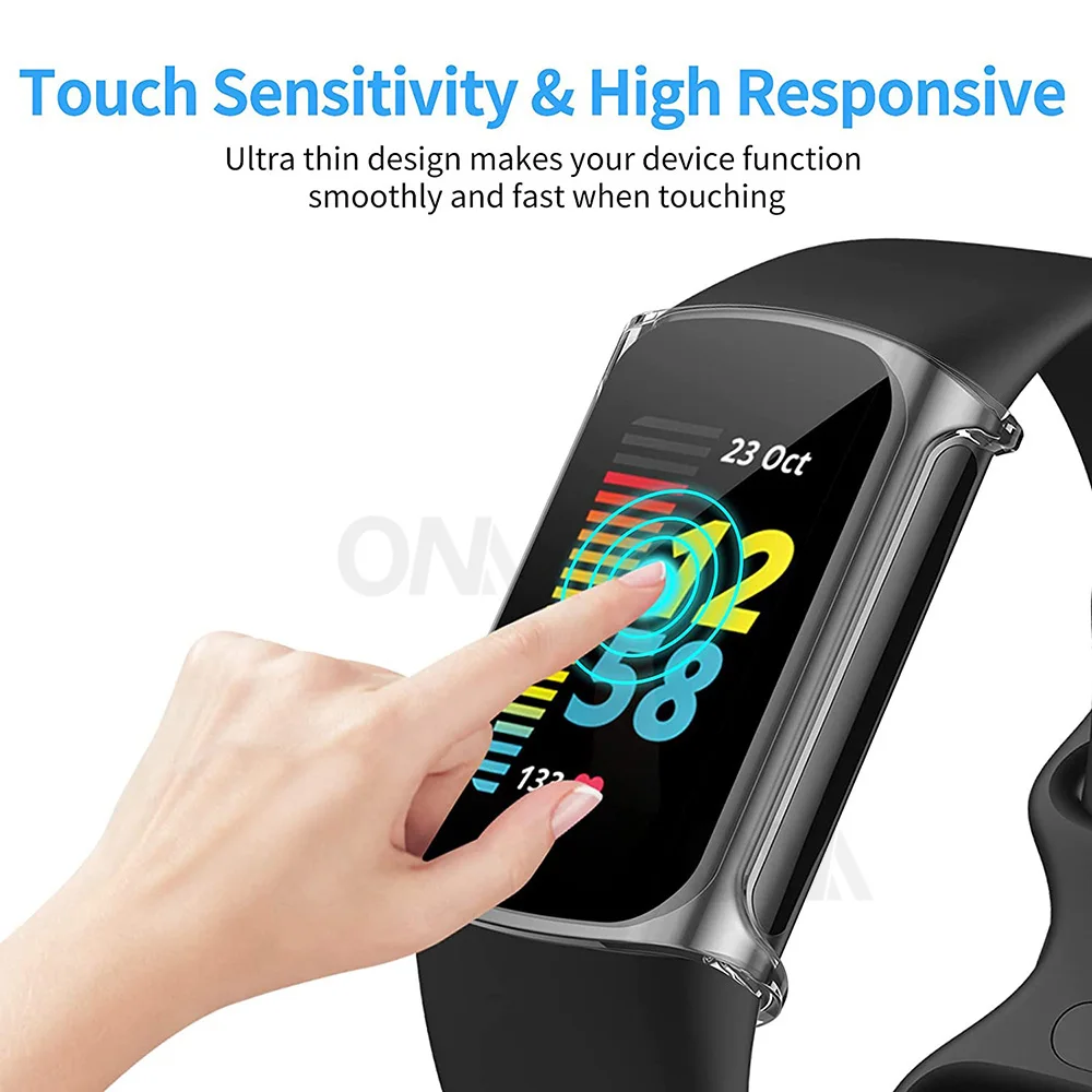 Защитный чехол для Fitbit Charge 5 Прозрачный прозрачный мягкий TPU Универсальный