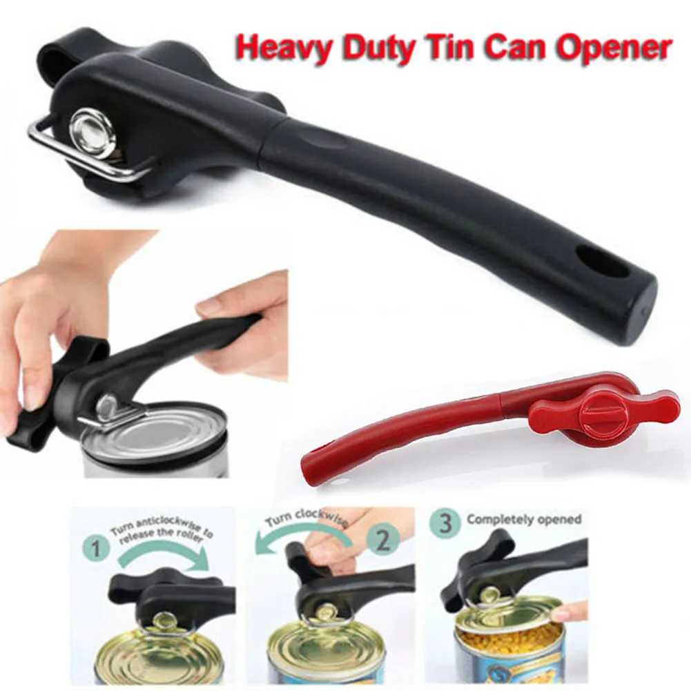 

Heavy Duty Tin Can Opener Food Safe Stainless Steel Professional Openetr With Turn Knob Household Kitchen Useful Tools