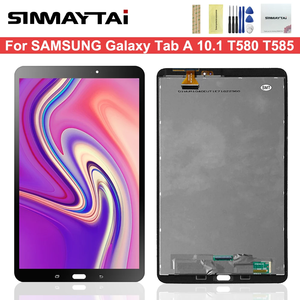 ЖК дисплей 10 1 дюйма T580 для Samsung Galaxy Tab A T585 SM замена панели дисплея|ЖК-экраны и