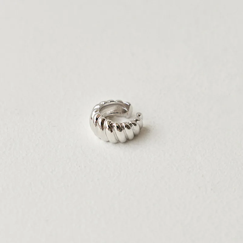 

Korea Fashion Retro Twist Gold Silver Color Metal Ear Bone Clip Earrings Simple For Women Office Professional Jewelry Wholesale