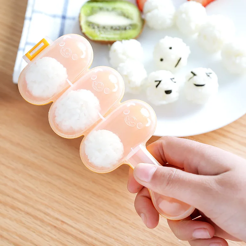 Sushi Balls Rice Ball Maker Mould Include Spoon Onigiri Molds Meat Vegetable DIY Making Kitchen Bento Accessories | Дом и сад