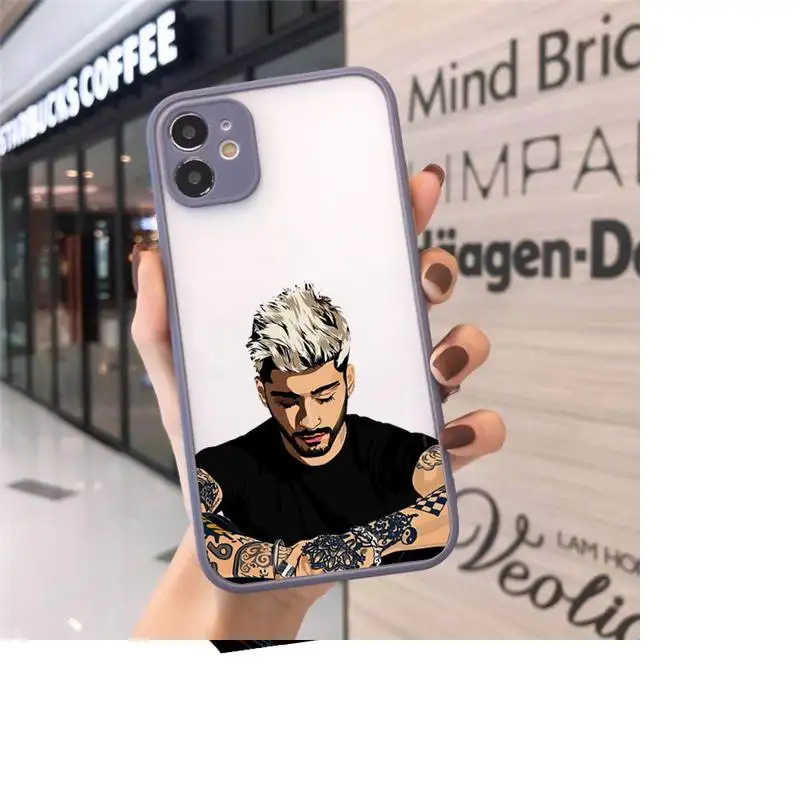 

Zayn malik famous singer Aesthetic Phone Cases matte transparent For iphone 7 8 11 12 plus mini x xs xr pro max cover