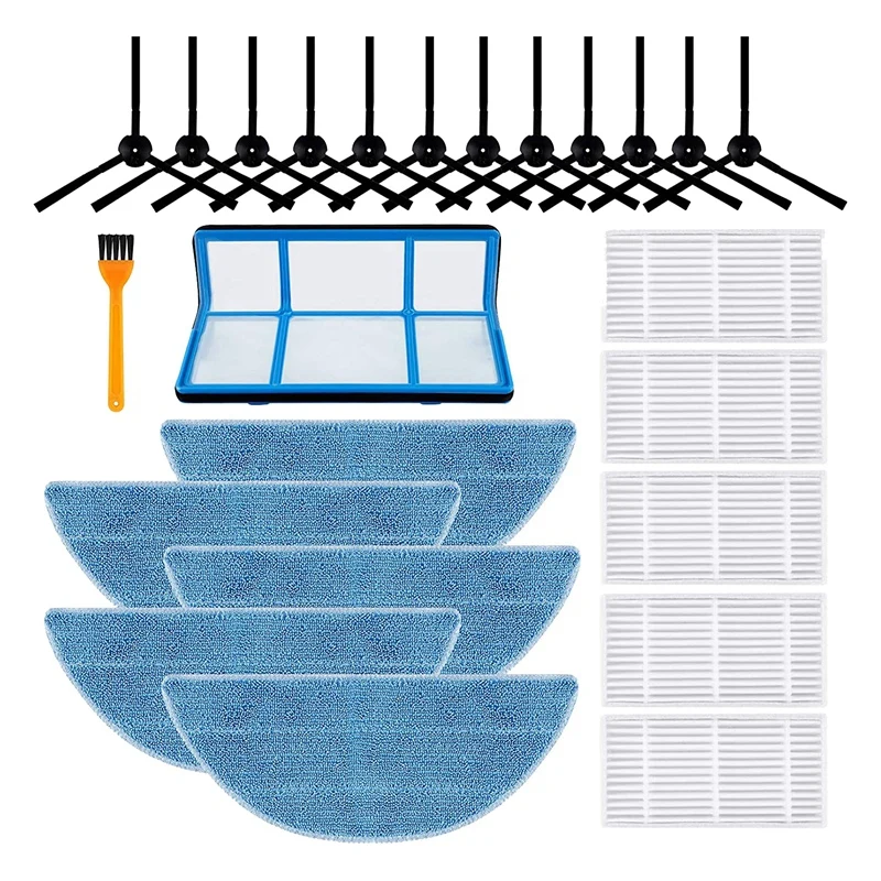 

Replacement Parts for ILIFE V3 V3S V5 V5S Pro Robot Vacuum Accessories Side Brush Filter Mop Pad