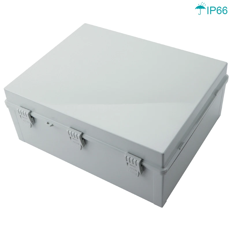 

Waterproof Electrical Junction Box With Hasp Switch Power Outdoor Sealed Plastic Enclosure Case Electrical Distribution boxes