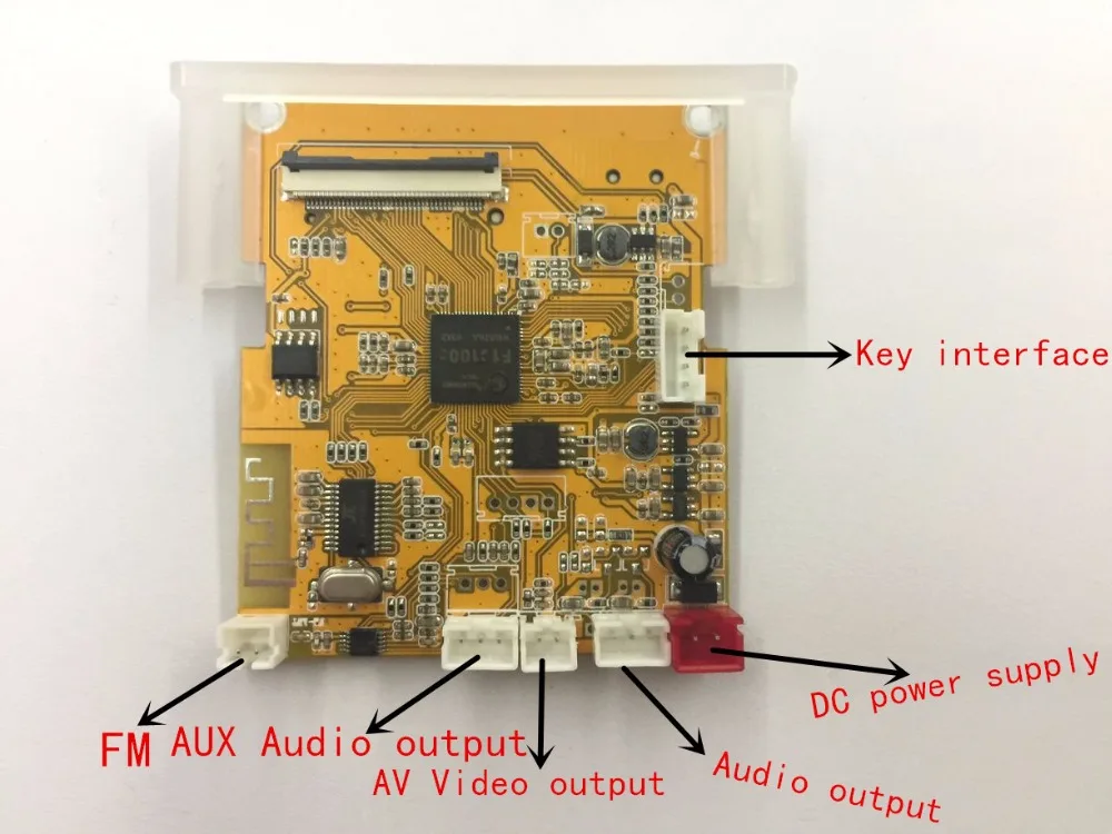

Wireless Bluetooth Audio Video Decoder LCD Screen DTS Lossless Bluetooth Module mp4/mp5 HD Video APE/WAV/MP3 Decoding Board
