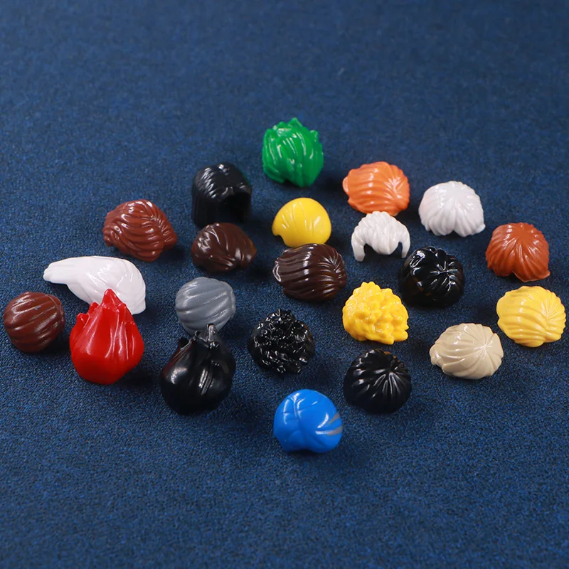 10 шт./компл. фигурки городских кирпичей запчасти для головы Кепка солдат короткие