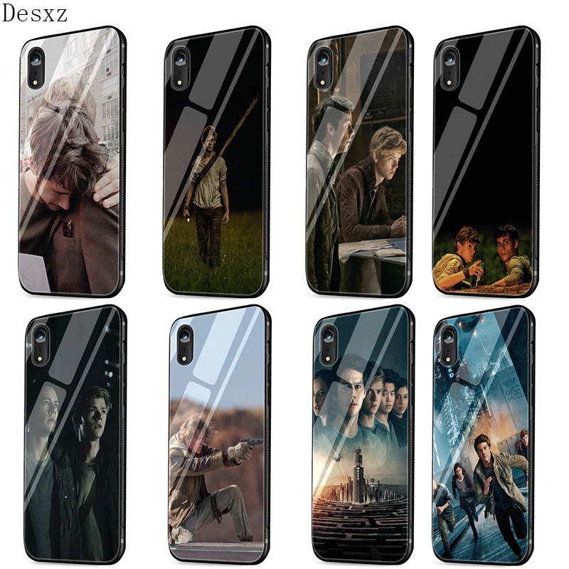 Стеклянный чехол на мобильный телефон для iPhone 5 6 6s 7 8 Plus X XS Max XR лабиринт бегун