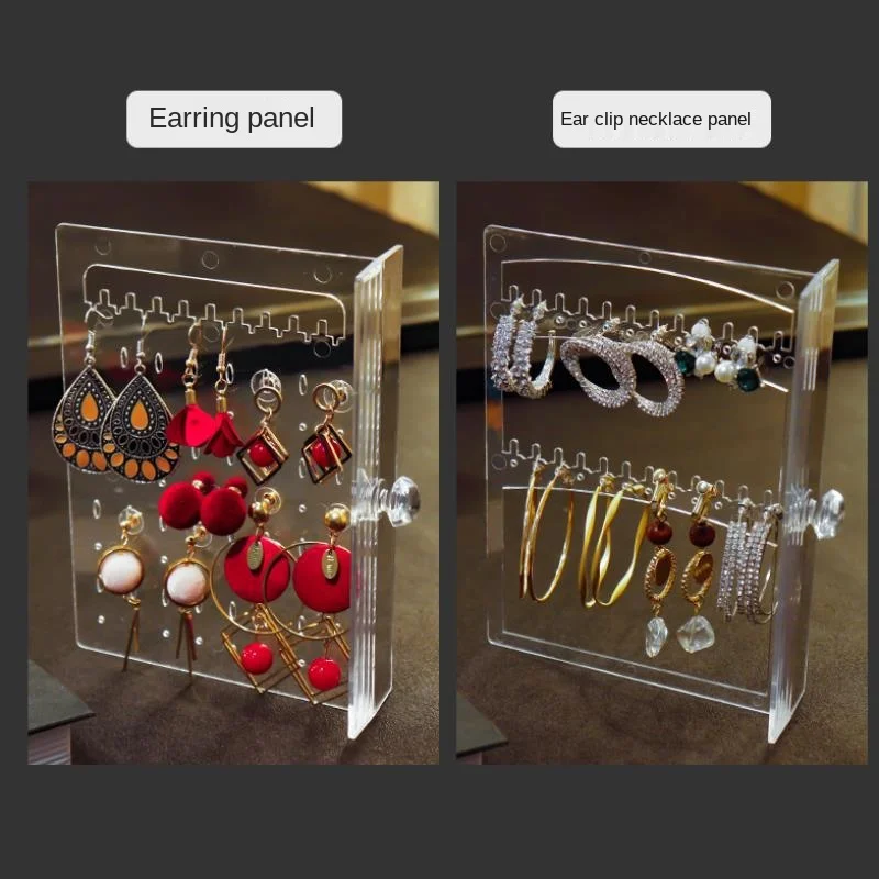 

2021 New Arrival Large Capacity Jewelry Box Earring Stud Bracelet Necklace Jewelry Display Organize Shelf Storage Box