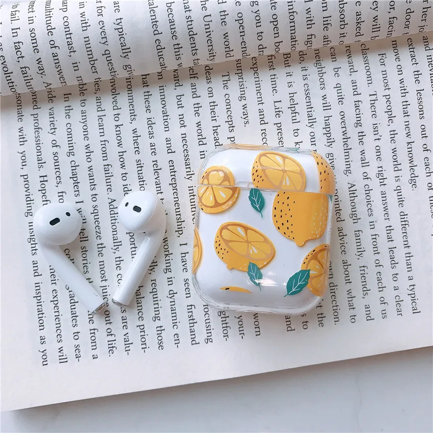 Чехол для AirPods с цветком Прозрачный жесткий пластиковый Bluetooth чехол наушников s