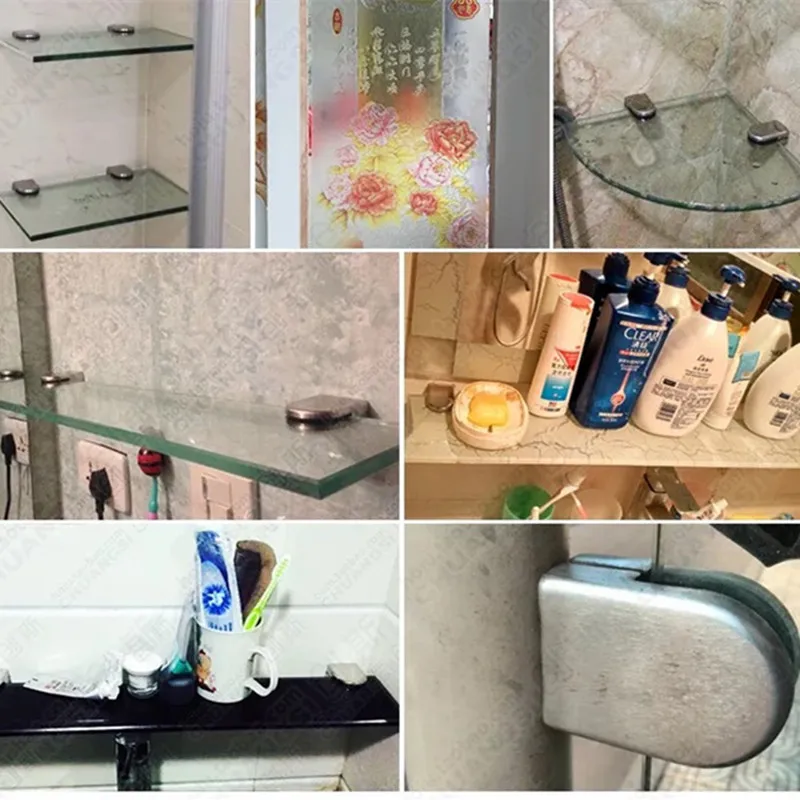 Зажимы 15 20 мм стеклянный патрон из нержавеющей стали 304 фиксированное основание