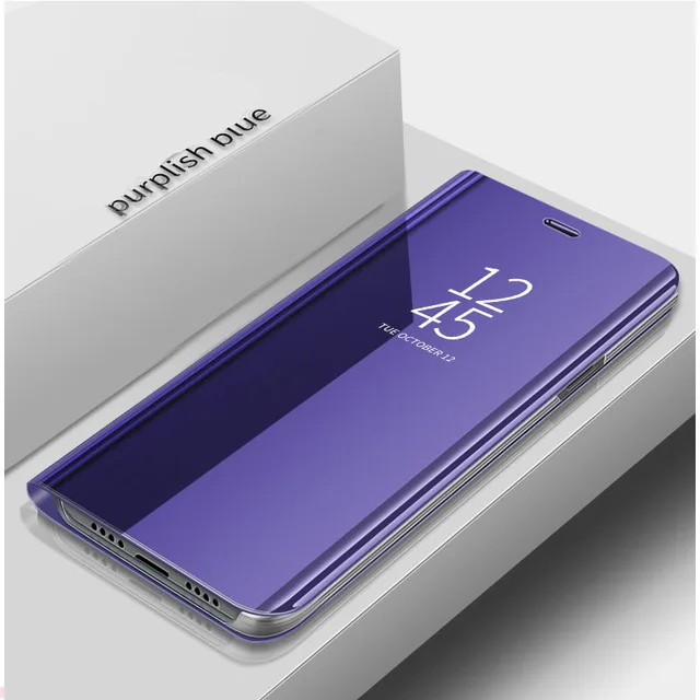 Purple Умный зеркальный флип-чехол для Honor 9X huawei Honer 9 X X9 STK-LX1 6,59 ''чехол s Чехол для Honor9X Premium Global Phone Coque Fundas - Цвет: Purple