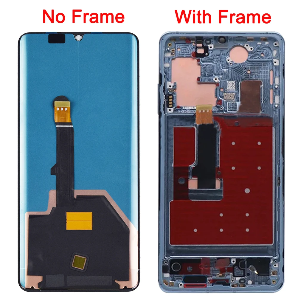 Оригинальный 6 47 &quotЖК дисплей с корпусом запасные части для Huawei P30 Pro ЖК сенсорным