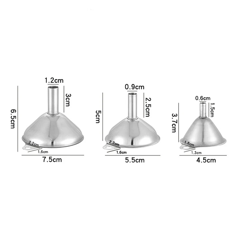 3 Размера Фильтра из Нержавеющей Стали Домашняя Кухонная Бутыль для Масла Сливка Висячее Винное Лейка Виноградный Венчик Набор из Трех Частей.