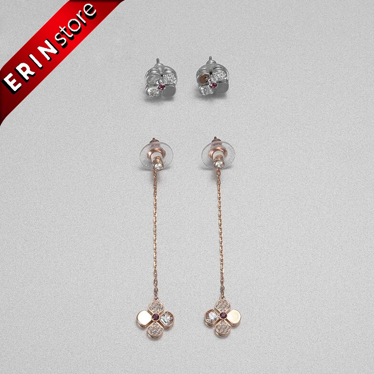 

ERIN High quality SWA best material, fashionable and charming Pierced Earrings