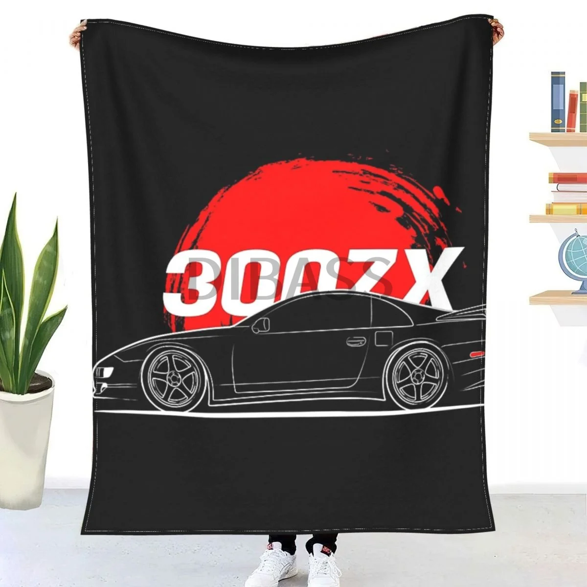 

JDM 300ZX фланелевое одеяло с 3D принтом
