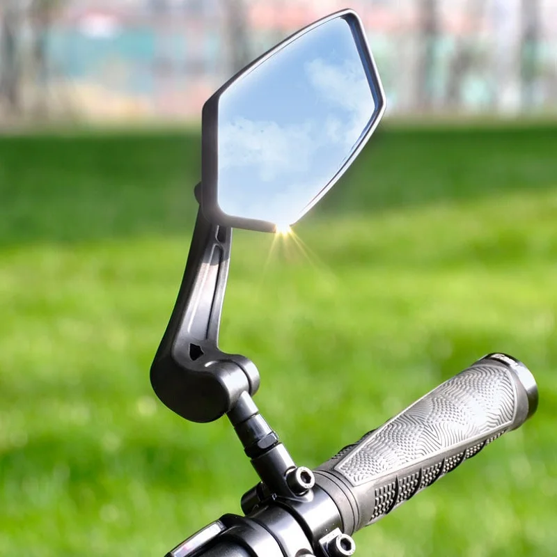 Велосипедное Зеркало заднего вида прозрачное широкоугольное регулируемое
