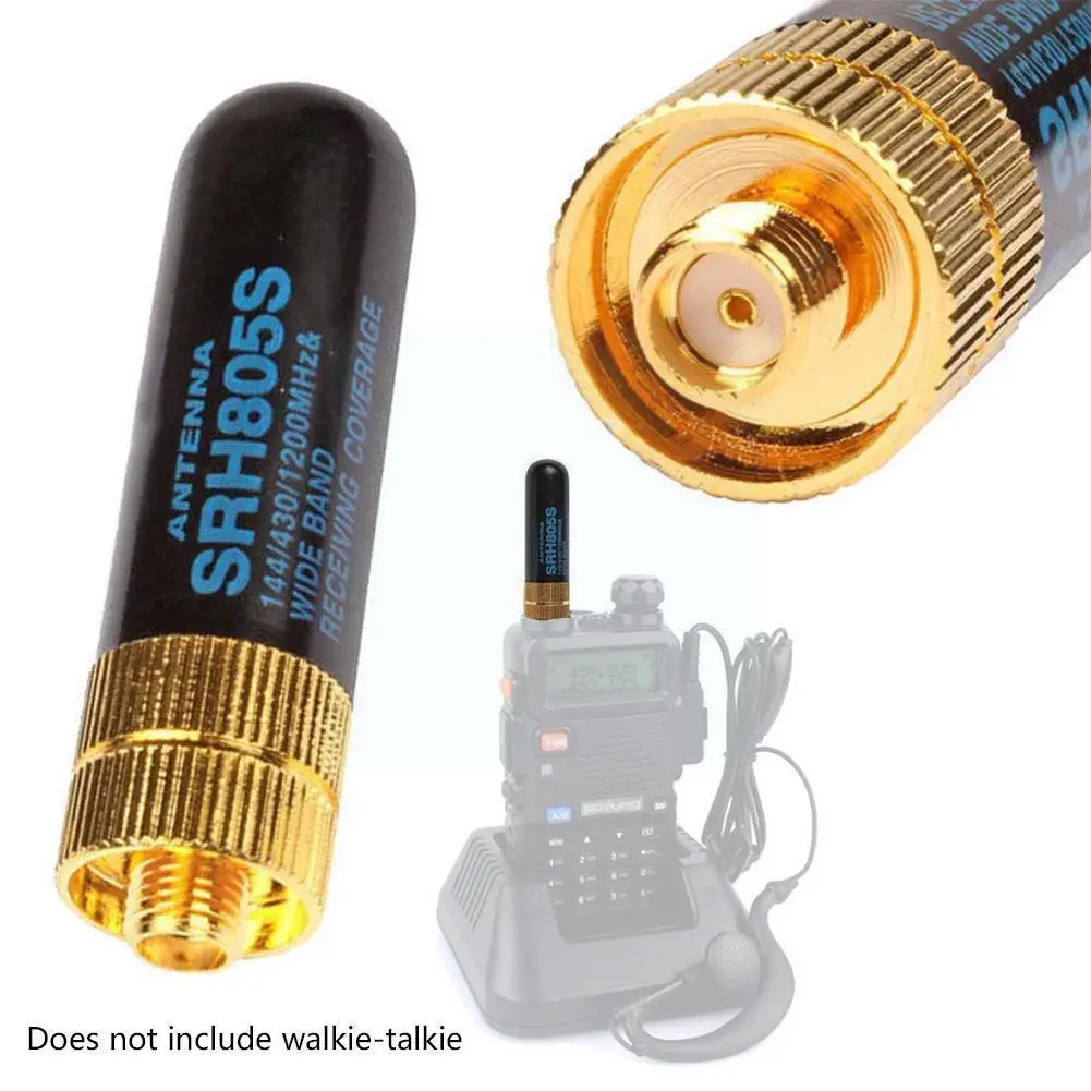 

1Pc Walkie Talkie Antenna SRH805S 4.5cm Short Antenna SMA-F Female VHF/UHF For BAOFENG UV-5R Two-way Radio Accessories A1J4