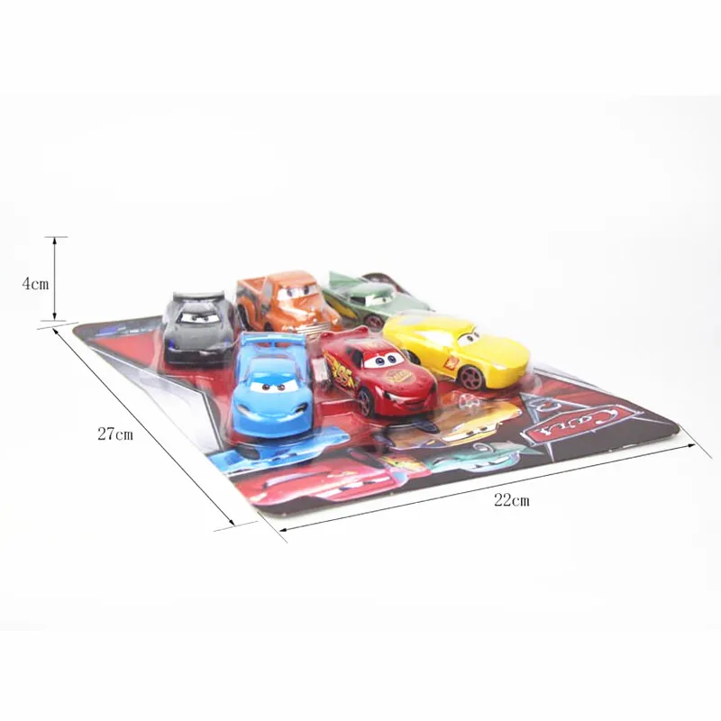 Модели автомобилей литых под давлением для детей 6 шт./компл. Disney Pixar Cars 3 Молния