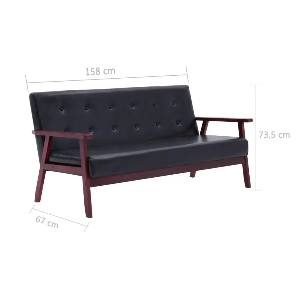 Современная мебель Chesterfield из искусственной кожи 3 шт. диван для гостиной с