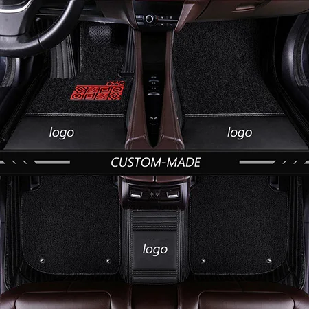Новые кожаные автомобильные коврики на заказ для Volkswagen polo sedan touran 2007 golf 4 5 6 passat b5 b6 b7 Tiguan аксессуары ковер - Название цвета: Color 8 Luxury