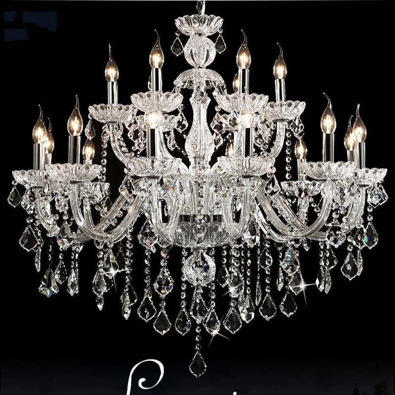 

Free Shipping Large crystal chandelier 18 Arms Luxury crystal light Fashion chandelier crystal light Modern Large chandeliers