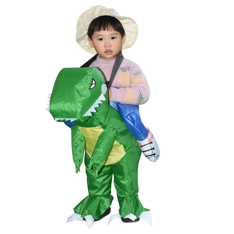 Забавный маскарадный надувной костюм динозавра T REX аниме на Хэллоуин косплей для