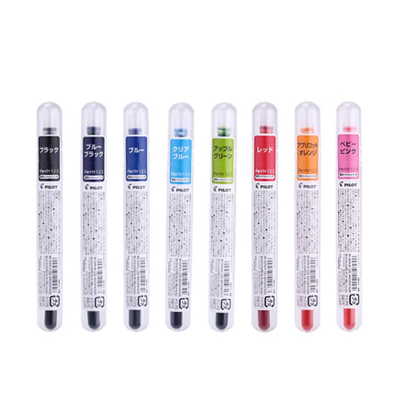 Pilot Mini Vitality ручка авторучка тонкая чернильная перо прозрачные красочные отжимные