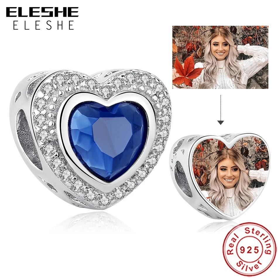 eleshe-san-valentino-foto-personalizzata-perline-in-argento-sterling-925-ciondoli-a-cuore-radiante-cz-blu-misura-braccialetti-originali-gioielli-fai-da-te