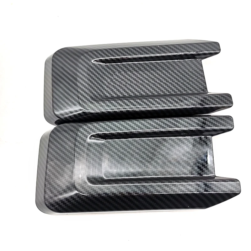 

2pcs Car Front Headlight Eyelid Molding Trim Carbon Fiber Color For Ford F150 F-150 2015-2019