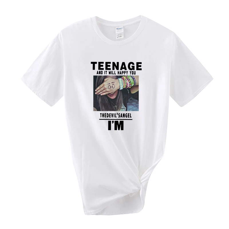 Футболка женская хлопковая с коротким рукавом модная Милая индивидуальная