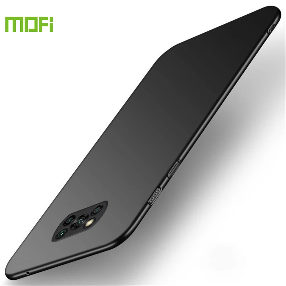 

Чехол для Xiaomi POCO X3 NFC, жесткий поликарбонатный Тонкий чехол MOFi Pocophone F2 Pro, противоударный, роскошный черный чехол