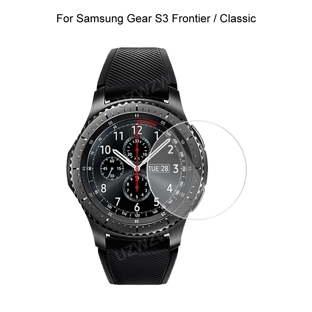 

Защита экрана для смарт-часов Samsung Gear S3 2.5D защитное Закаленное стекло Защитная пленка Взрывозащищенная