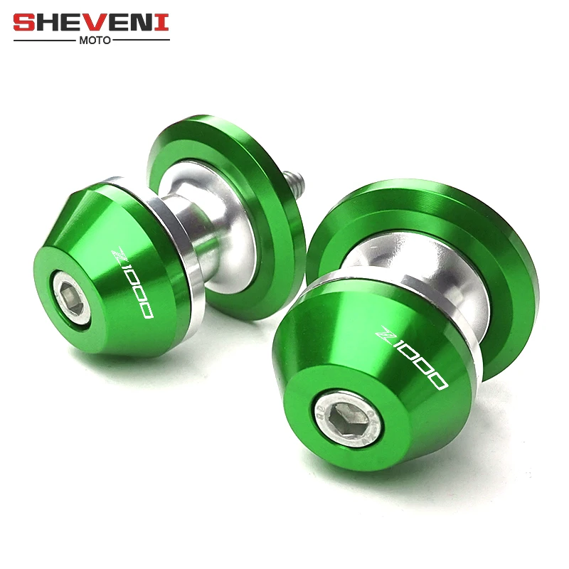 

For kawasaki Z1000 Z 1000 2003-2013 10mm Motorcycle Accessories CNC Aluminum Swingarm Spools slider stand screws with LOGO Z1000