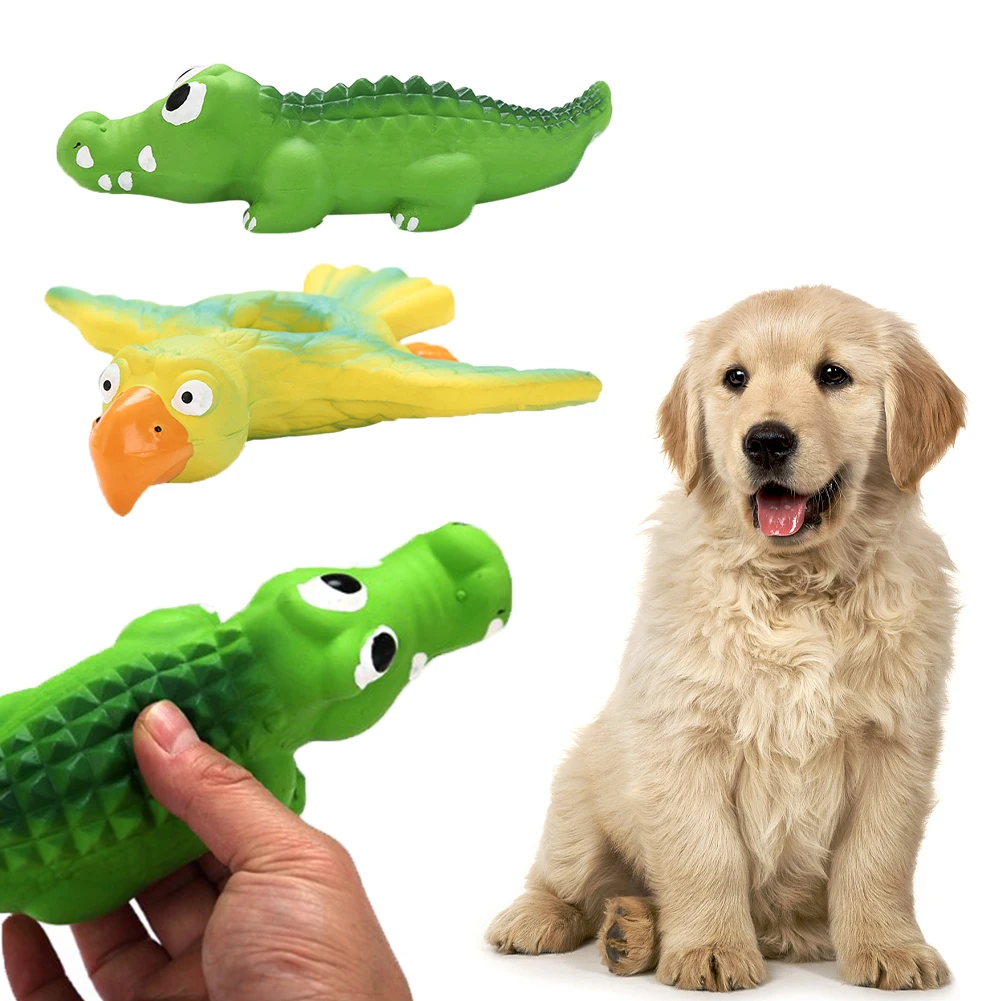 Резиновая игрушка для собаки собак защита от укусов дизайн голубей и крокодила