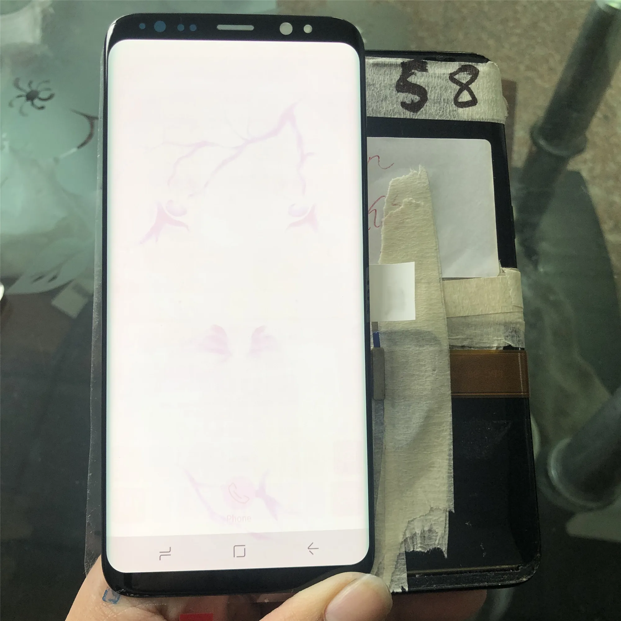 100% оригинальный большой ЖК-дисплей Super Amoled Burn-Shadow для Samsung GALAXY S8 G950 G950U G950F дисплей