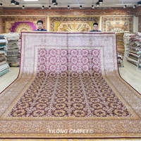 10 3x14 3 vantage hereke silk rug large antique red hand knotted turkish carpet zqg418
