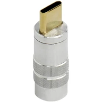 usb 3 1 jack male type c socket connector adapter with metal shell for fast charger handmade cable